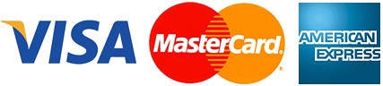 Visa, MasterCard, Amex